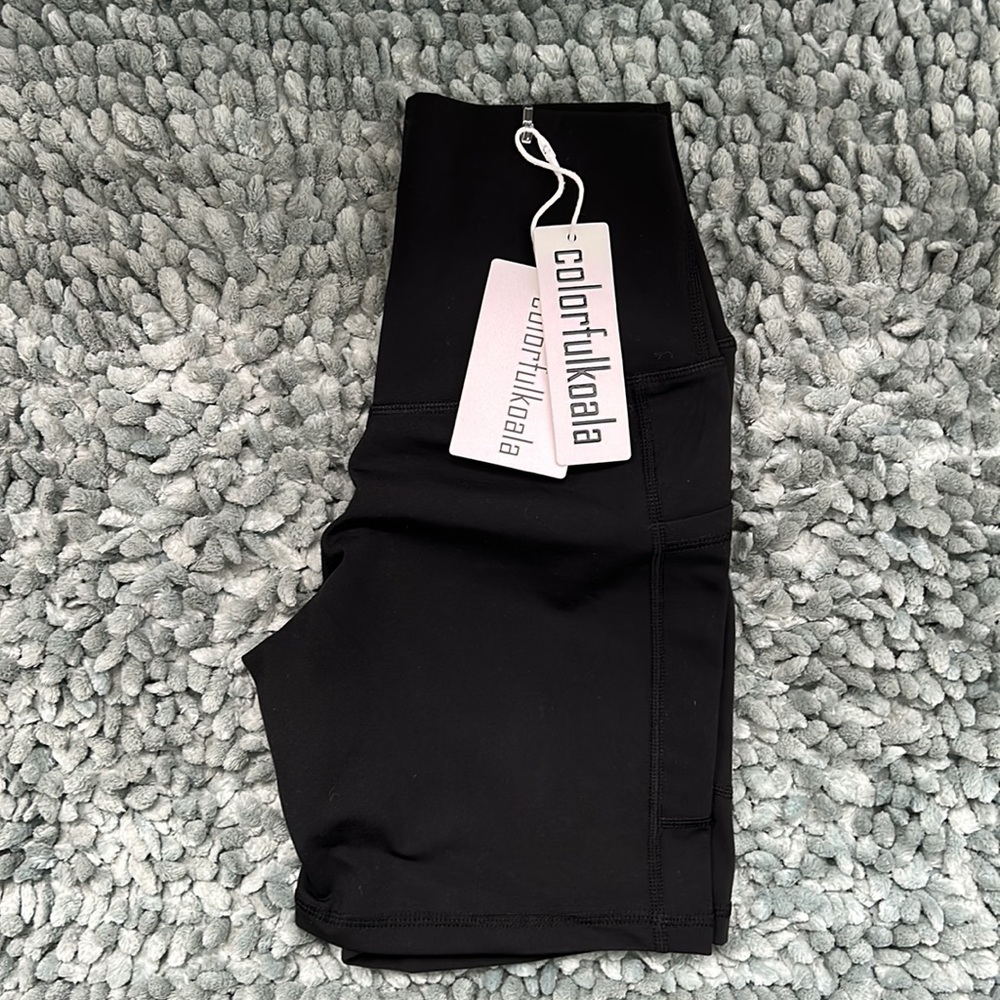 NWT Black spandex shorts